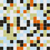 3/4 inch glass mosaic tile blend:   Finally Glass Mosaic Tile Blend, CLB-052