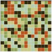 3/4 inch glass mosaic tile blend:   Morning Glass Mosaic Tile Blend, CLB-041