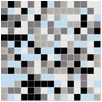3/4 inch glass mosaic tile blend:   Precious Metals Glass Mosaic Tile Blend, CLB-048