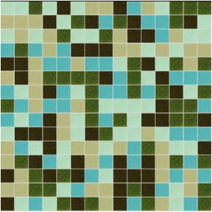 3/4 inch glass mosaic tile blend:   Vintage Silhouette Glass Mosaic Tile Blend, CLB-050