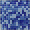 Kaleidoscope  Colorways Glass Mosaic Tile Blends   GOT THE BLUES BLEND 