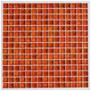 Kaleidoscope  Color Sheer Transparent Glass Mosaic  in Cayenne