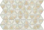 Weave Retro Treble Glazed Porcelain Triangle Mosaic Tiles