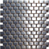 Alchemy II Running Brick Stout Stainless Steel Mosaic Tiles