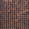 Aura Aventurine Metallic Glass Mosaic Tile - Root Beer