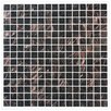 Aura Aventurine Black Metallic Glass Mosaic Tile - Stout