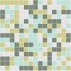 Kaleidoscope  Colorways   Set Adrift Blend Glass Mosaic Tile