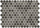 Delve Matte Glazed Porcelain Hexagon Mosaic Tile