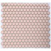 Flirt - Peach Pink Lyric Wafer Glazed Penny Round Tiles
