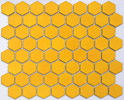 Dandelion Yellow Hexagon, Lyric Retro Glazed Porcelain Mosaic Tiles