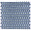 Soar - Cornflower Blue Lyric Wafer Glazed Penny Round Tiles