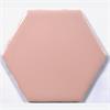 Cotton Candy Pink 4" Hexagon Tile