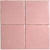 4 x 4 Cotton Candy Pink Glazed Ceramic Wall Tile
