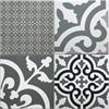 Faux Encaustic Cement Tile in traditional repeating patterns