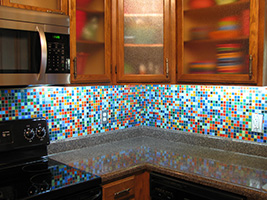 Custom color palettes of your choice, used to create our mosaic tile gradient designs.