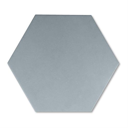 Lyric Grounded Collection 8 x 9 Hexagon Floor Tile - Blue Smoke