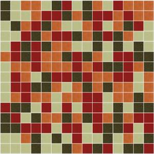 3/4 inch glass mosaic tile blend:   Autumn Kiss Glass Mosaic Tile Blend, CLB-071 NEW!