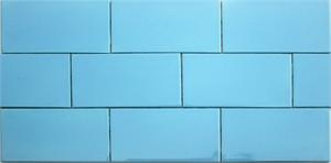 Blue Mid-Century 3 x 6 Subway Tile from the Lyric Revival Series at Mosaic Tile Supplies