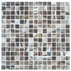 Variegated Tortoise Shell Glass Mosaic Tile - Manhattan - Kaleidoscope ColorSwirl Glass Tile