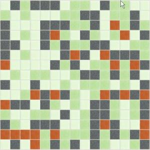 3/4 inch glass mosaic tile blend:   Garden Party Break Music Glass Mosaic Tile Blend, CLB-078 NEW!