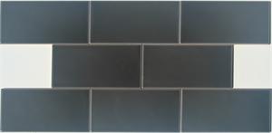 Brazilian Hematite Glazed Rectified Subway Tiles