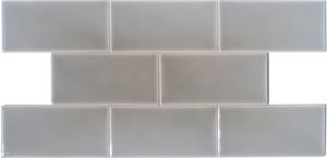 Iron Mountain Gray Glazed Rectified Subway Tiles