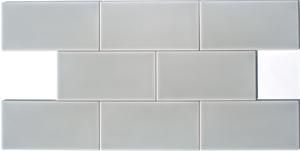 Monaco Gray Glazed Rectified Subway Tiles