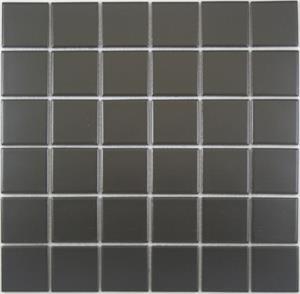 Lyric Building Basics - Pitch Black Satin Glazed 2 x 2 Mosaic Tile