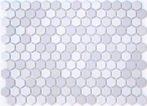 Whisper Gray Hex Tile from the Lyric Retro Collection