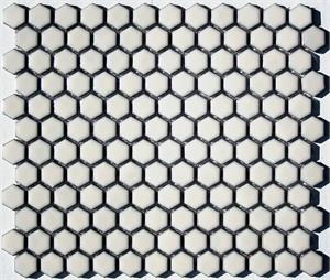 Lyric Modern Mosaics -Dogwood Hexagon Tiles