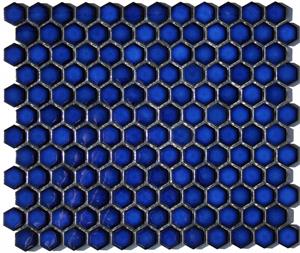 Lyric Modern Mosaics - Azure Blule Hexagon Tiles