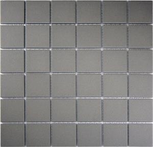 Steel Gray 2 x 2 Unglazed Porcelain Mosaic Tile