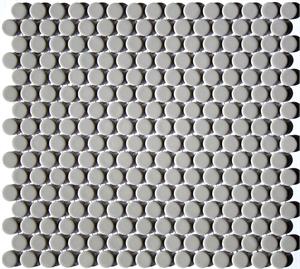 Cement Gray Lyric Modern Mosaics Penny Round Tile