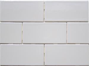 Handmade in the U.S. Ceramic Subway tile in Bombay Gray