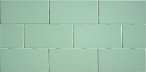 Mint Green Mid-Century 3 x 6 Subway Tile from the Lyric Revival Series at Mosaic Tile Supplies