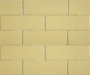 Light Yellow Mid-Century Modern 2 x 6 Subway Tile