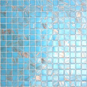  Aura Aventurine Metallic Atmosphere Blue Glass Mosaic Tile
