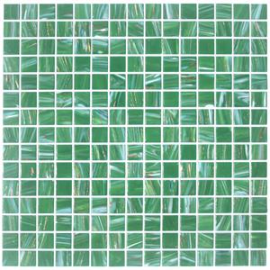  Aura Aventurine Green Metallic Glass Mosaic Tile - Fern