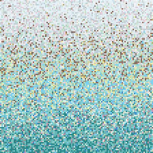 Kaleidoscope ColorGlitz glass tile gradient - Seafoam