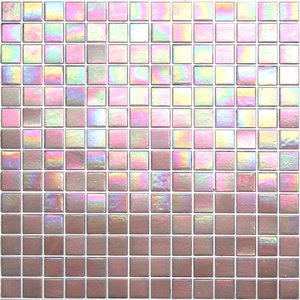 Iridescent Glass Mosaic Tile - Premier Pink - Kaleidoscope ColorGlitz