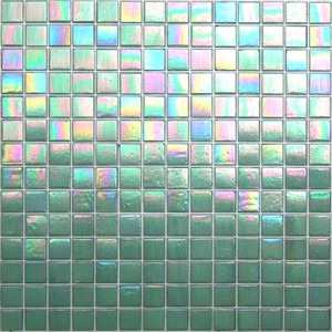 Iridescent Glass Mosaic Tile - Melrose Mint - Kaleidoscope ColorGlitz