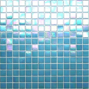 Iridescent Glass Mosaic Tile - House of Blues - Kaleidoscope ColorGlitz