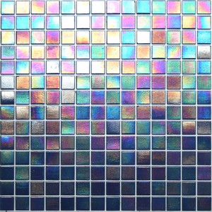 Iridescent Glass Mosaic Tile - Broadway Blue - Kaleidoscope ColorGlitz