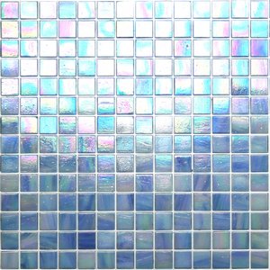 Iridescent Glass Mosaic Tile - Box Office Blue - Kaleidoscope ColorGlitz