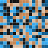 3/4 inch glass mosaic tile blend:   Afternoon Sun Glass Tile Blend, CLB-002