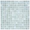 Variegated Gray Glass Mosaic Tile - Grey Goose - Kaleidoscope ColorSwirl Glass Tile