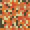 3/4 inch glass mosaic tile blend: Colorful Ambition