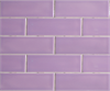Lavender Mid-Century 2 x 6 Subway Tile, Made in America
