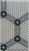 2 pc. hexagon tile pattern Hive - Choose your colors