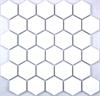 Lyric Building Basics - Stark White Satin Glazed 2 inch Hexagon